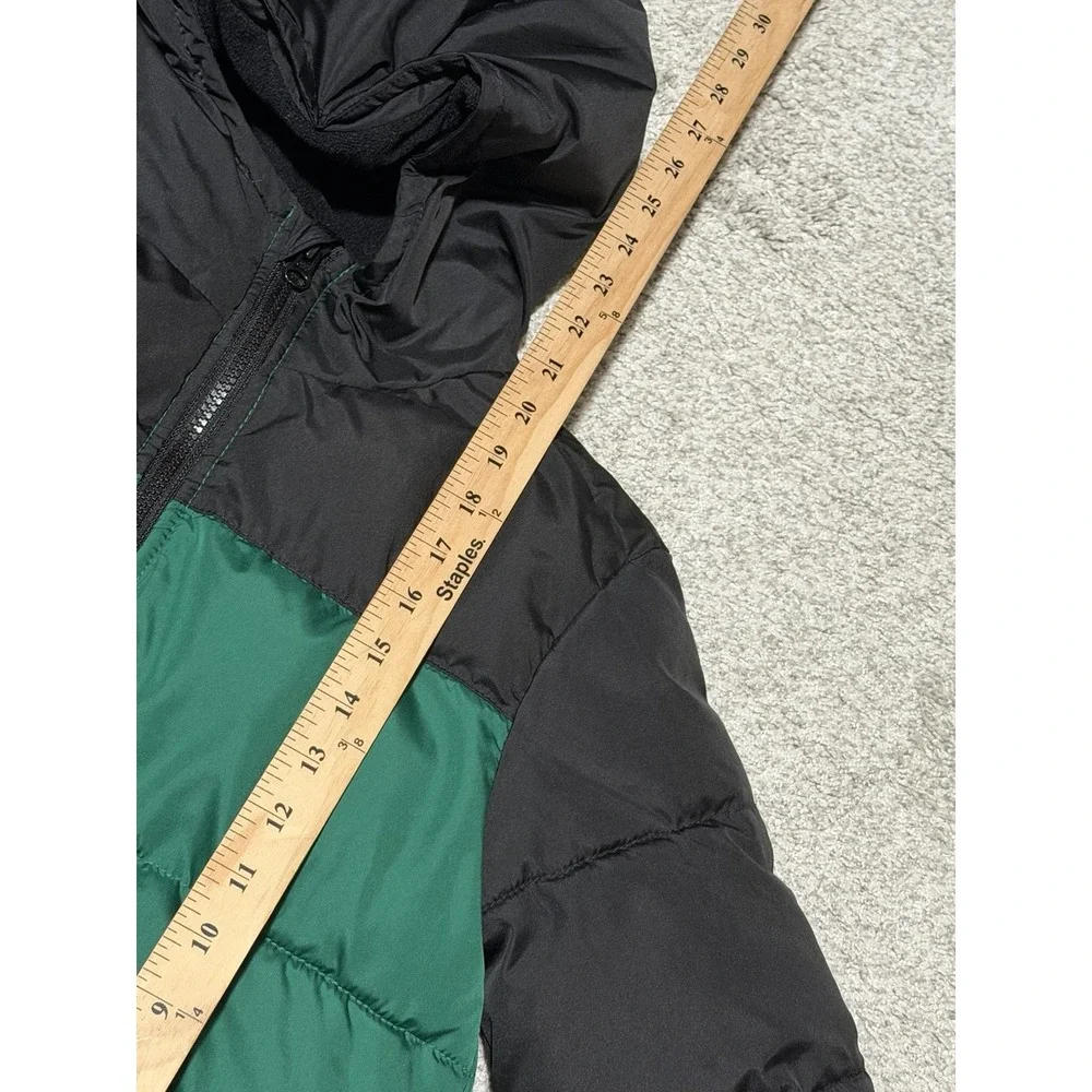 Gap Kids Water Resistant Green & Black Winter Puffer Coat Jacket Size Medium(8)